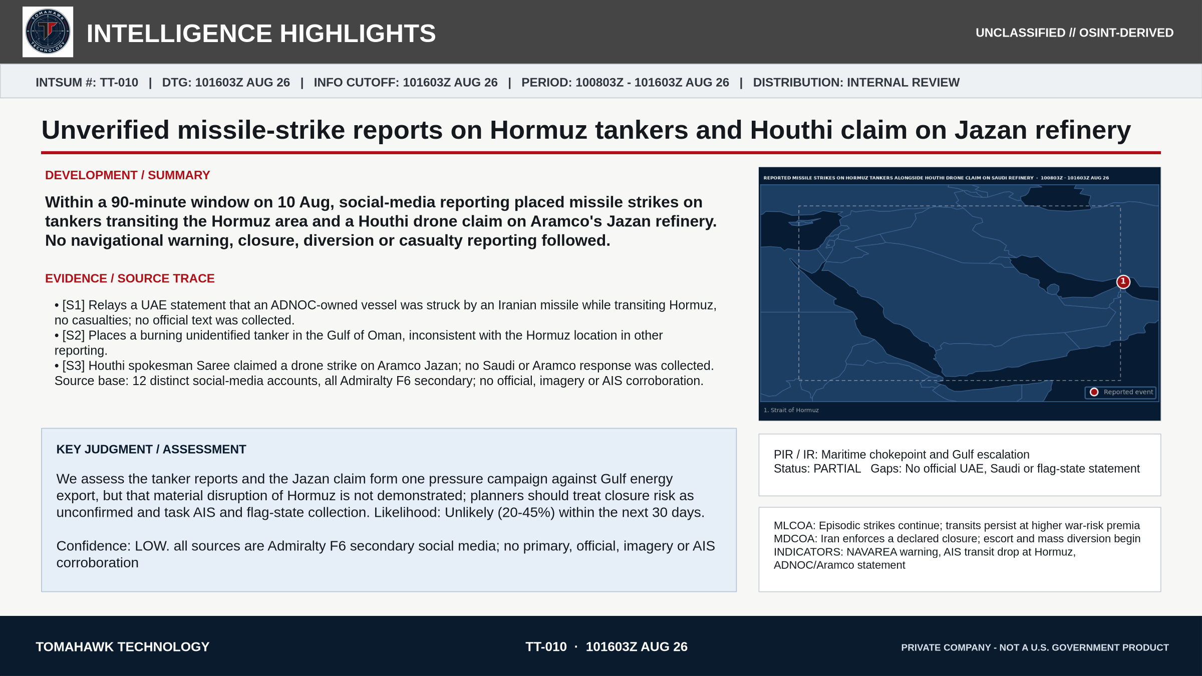 US announces strikes on three Iranian tankers off Kharg; no Iranian response seen