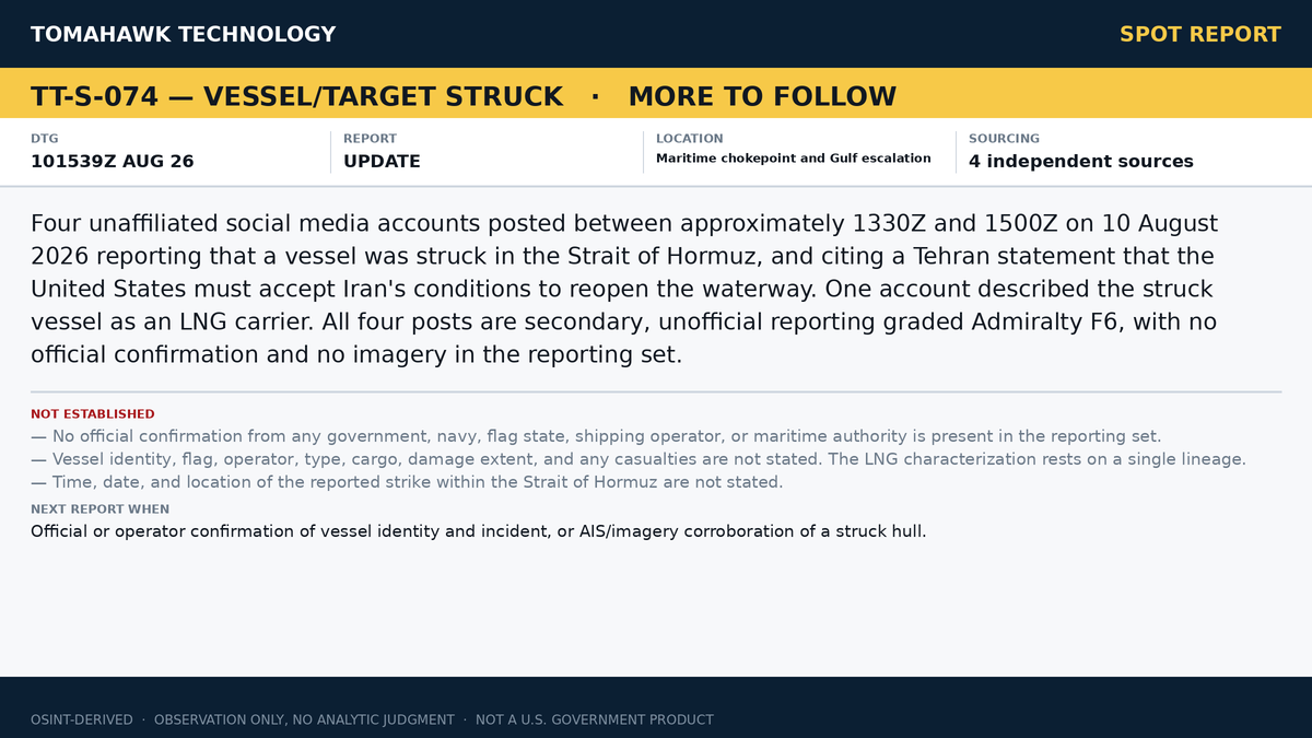 Iranian Officials Tie Hormuz Closure to Lifting of US Naval Blockade, Set Three-to-Five-Day Window